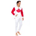 thumbnail image 3 of Skylinewears Mens Sleepwear Adult Playsuit one Piece Non Footed Pajamas Canadian Flag Jumpsuit, 3 of 7