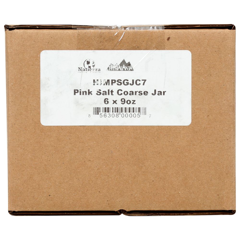 Himalania Coarse Pink Salt, 9 Ounce Glass Jar -- 6 per Case.