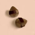 thumbnail image 2 of Chocolate Powder Puff Double-Sided Leather Air Cushion Flocking Loose Powder Puff Mini Thumb Makeup Powder Puff, 2 of 2