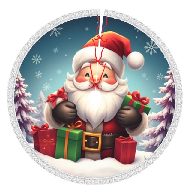 Faldas para árbol de Navidad de 30 pulgadas, tapete para árbol de Navidad para vacaciones de invierno, falda para árbol de Navidad para decoraciones navideñas rústicas