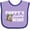 Lavender and Purple, variant on Inktastic Poppy's Fishing Buddy with White Text Boys Baby Bib