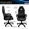 thumbnail image 3 of Techni Mobili Chaise de Course Sportive Noire, 3 of 19