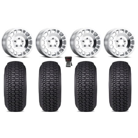 Method 412 15×6 Wheels Raw (5+1) 35 Regulator 2 Tires Polaris RZR Turbo R & Pro R Ranger 1500 Xpedition