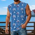 thumbnail image 4 of Yopmin Tropical Tank Tops for Men Palm Tree Beach Sleeveless Tank Tops Hawaiian Tee Shirt for Streetwear Vacation, 4 of 7