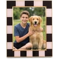 thumbnail image 5 of Concepts 8x10 Picture Frame – Black & White Checkered Retro Design with Gold Border, Enameled Finish, and HD Clear Glass. Durable frame for wall mounting or tabletop display, 5 of 7