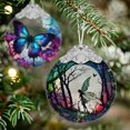 thumbnail image 4 of Adorno Navideño de Vitral con Hada Jocidea 7.5x9 cm, 4 of 6