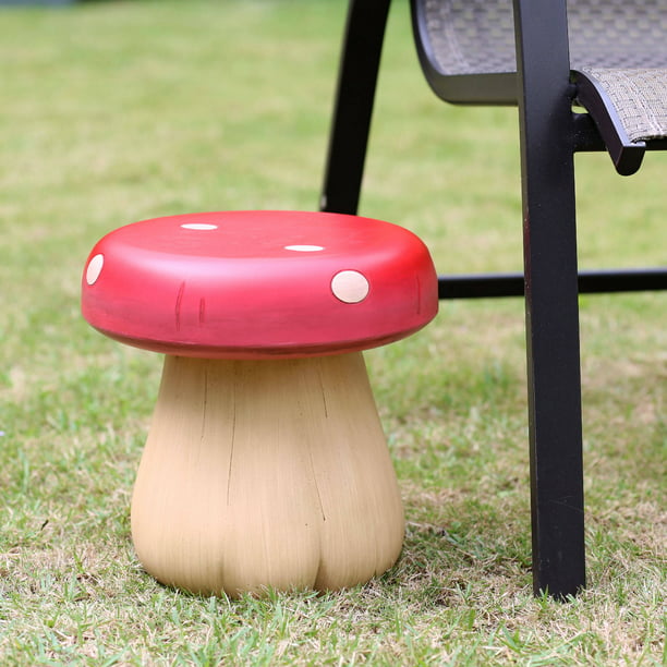 Generic 11 Red Mushroom Stool Brown, Mushroom Outdoor Furniture