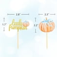 thumbnail image 2 of Cupcake Toppers Aukolass Pumpkin Thanksgiving Party x24, 2 of 6