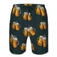 thumbnail image 3 of Balery Beer Traje de Baño Estilo Hawaiano para Hombre, Shorts de Secado Rápido con Bolsillos-Large, 3 of 6