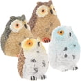 thumbnail image 1 of Raindrops 4Pcs Unique Resin Owl Statue Decoration Assorted Color 3.00X2.50X2.50Cm, 1 of 6