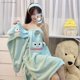 thumbnail image 3 of Sanrio Kuromi-Toalla de baño con estampado de dibujos animados, albornoz absorbente de agua para niñas dulces, estilo japonés, nueva falda de baño de tendencia linda, Y2k, 3 of 7