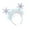 B, variant on White Snowflake Headband Glittering Rhinestones Women Hair Bands Hair Decors Suitable for Holiday and Winter Gatherings