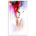 thumbnail image 2 of Fashion Woman Illustration - Abstract Canvas Art Print, 2 of 3