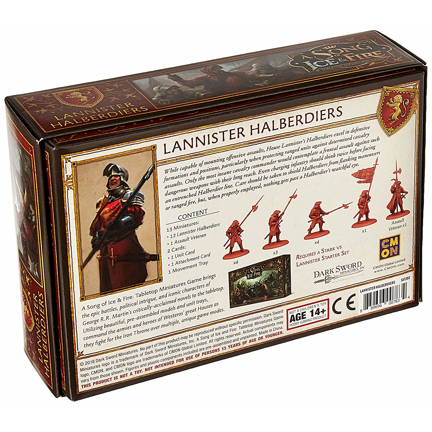 A Song of Ice & Fire: Tabletop Miniatures Game Lannister Halberdiers Unit Box, by CMON - image 2 of 8
