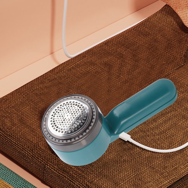 Removedor de Pelusa de Tela, Rasuradore de Pelusa Eléctrica 6 Cuchillas de Malla de Acero Inoxidable Versátil Portátil Empotado Incrusado USB RECARGABLE PELUCHE