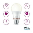 thumbnail image 5 of Philips Smart Wi-Fi Connected LED 60-Watt A19 Light Bulb, Frosted Soft White, Dimmable, E26 Base (1-Pack), 5 of 9