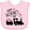 AD-Pink, variant on Inktastic Happy Valentine's Day- train Boys or Girls Baby Bib