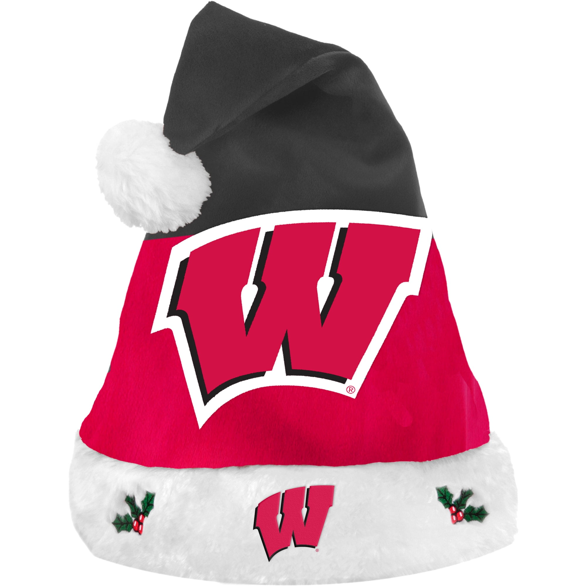 Wisconsin Badgers Team Basic Santa Hat 