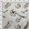 thumbnail image 2 of oneOone Cotton Poplin Dusty Gray Fabric Flower Watercolor Sewing Fabric By The Yard Printed Diy Clothing Sewing Supplies 56 Inch Wide, 2 of 4