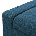 thumbnail image 5 of Christopher Knight Home Luxury Boucle Upholstered Storage Ottoman, Solid Wood Legs, Flip-Top Lid, Blue, 5 of 8