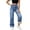 Dark Blue, variant on Women's Lined Jeans Wide Leg High Waisted Flannel Lined Denim Pants Casual Thermal Thicken Winter Jeans Pants
