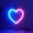 Blue Pink, variant on Love Heart Neon Light, Night Lights Heart Shaped Neon Signs with USB Powered/LEDDecor Light, Wall Decor for Christmas,Birthday Party, Room Decorate