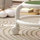 thumbnail image 4 of Taburete Con Ruedas, Asiento Bajo Con Ruedas, Giro De 360 Grados, C Modo Coj N Ergon Mico, Dise O Compacto, Para Oficina O Taller, Asiento M Vil, Tela Transpirable, Tama O Peque O Aestivo, 4 of 7