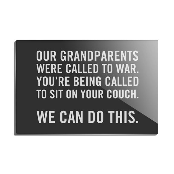 You're Being Called to Sit on Your Couch Rectangle Acrylic Fridge Refrigerator Magnet