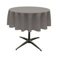 thumbnail image 1 of LA Linen TCpop51R-GrayDrkP12 Nappe en Popeline de Polyester, Gris Foncé - 51 Po. Rond, 1 of 2