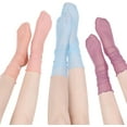 thumbnail image 4 of Women Girls Lace Socks Sheer Loose Socks Decorated Mesh Tulle Socks Transparent See Through Lace Slouch Socks, 4 of 7