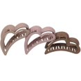 thumbnail image 2 of 3Pcs Heart Hair Claw Clips Heart Shaped Medium Claw Clips Hair Jaw Clips Nonslip Hair Clamps, 2 of 4