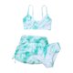 thumbnail image 2 of Augper Toddler Kids Baby Girls Fashion Cute Gradient Print Swimming Trunks Skirt Seaside Swimsuit Set, 2 of 7