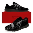 thumbnail image 3 of Uminder Mens Walking Shoes Skull Sneakers Black Shoes Size 7, 3 of 5