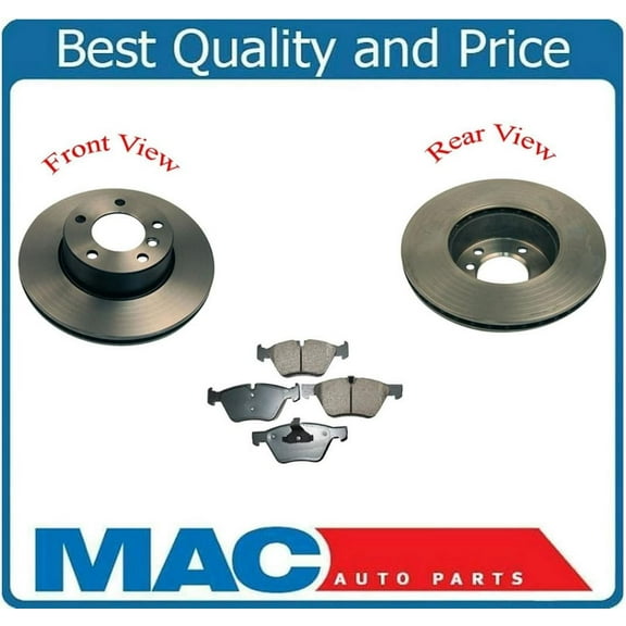 Fits BMW 2006 325i 325Xi & 2007 328i 328Xi Front Disc Rotors & Ceramic Pads