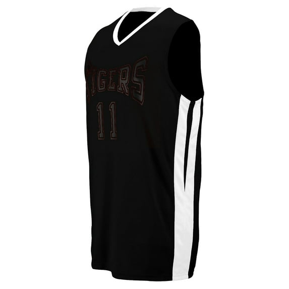 Augusta 1040A Triple-Double Game Jersey - Black & White, Small