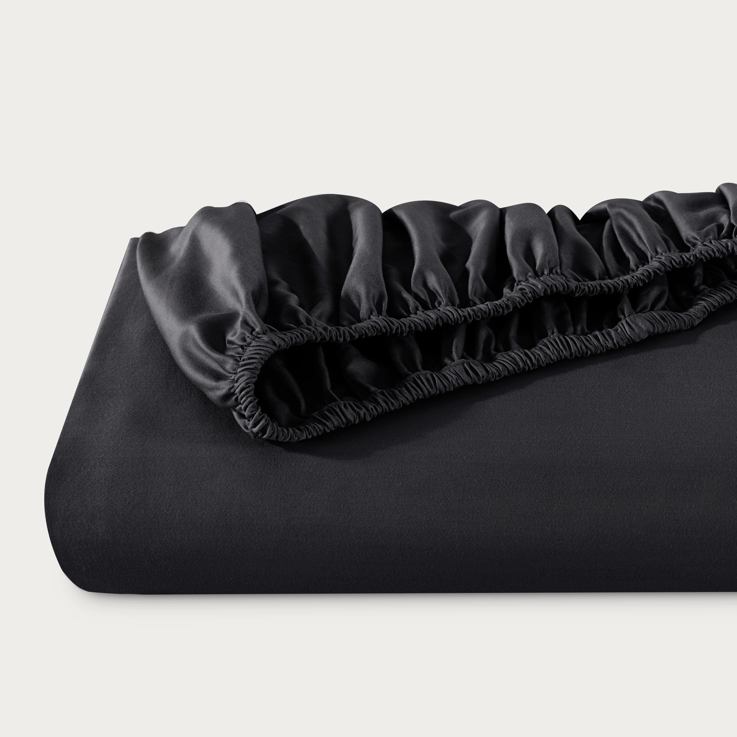 Bare Home Bamboo Fitted Sheet - Made from Rayon Fibers - Deep Pockets - Soft, Cooling & Breathable - Twin, Black