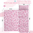 thumbnail image 5 of Pink and Pink Of Leopard Print Toddler Nap Mats for Kids Preschool,Sleeping Mat Bag or Kids,Toddler Sleeping Bag,Toddler Nap Mat or Daycare, 5 of 6