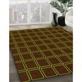 thumbnail image 3 of Ahgly Company Machine Washable Indoor Square Transitional Dark Bronze Brown Area Rugs, 8' Square, 3 of 7