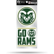 Rico Industries NCAA Colorado State Rams Double Up Die Cut 2-Piece Sticker Sheet