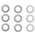 thumbnail image 1 of Haofy Stainless Steel Washer,120Pcs Washer Flat Stainless Steel 4mm ID 7mm OD Accessory Set Kit for Maintenance,Flat Washer, 1 of 8