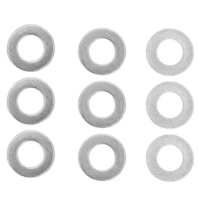 Haofy Stainless Steel Washer,120Pcs Washer Flat Stainless Steel 4mm ID 7mm OD Accessory Set Kit for Maintenance,Flat Washer