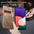 thumbnail image 6 of KONEE Phone Case Compatible with Samsung Galaxy A22 5G,Leather Case PU Leather Flip Phone Case with [Card Slot] [Stand Function], Foldable Phone Case for Samsung Galaxy A22 5G Case - Brown, 6 of 8