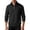 Black, variant on Men's Stand Collar Two Tone Cable Knit Quarter-Zip Sweater, Casual Warm Pullover, Cold Weather Daily Home Outdoor Street Wear White L