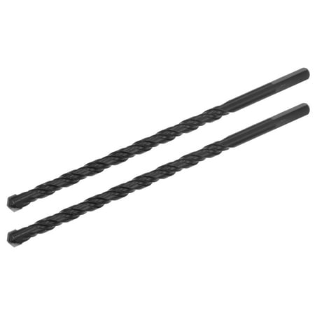 

Uxcell Masonry Drill Bit Carbide Tip Spiral Rotary Tool 8mm Cutting Dia (Black) 2 Pack