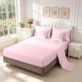 thumbnail image 3 of Manfei Vintage Grid 7pcs Queen Bedding,Kawaii Polka Dot Bedding Comforter Set Queen,Light Pink,Pink Reversible, 3 of 7