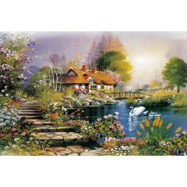 Eurographics Evening At The Barnyard 1000-Piece Jigsaw Puzzle By Dominic Davison