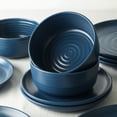 thumbnail image 4 of Earth & Clay Ion 24-Piece Dinnerware Set Stoneware, Blue, 4 of 7