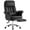 PU-Black, variant on Furniliving Big and Tall Office Chair, Ergonomic Executive Office Chair with Footrest & Lumbar Support, High Back PU Leather Gaming Chair for Bedroom, Office, Gray
