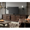 thumbnail image 2 of WAMPAT 3 in 1 Farmhouse TV Stand for TVs up to 110",Wood Entertainment Center with Drawers and Adjustable Shelves,TV Console Table with Barn Door for Living Room,Rustic Brown, 2 of 8