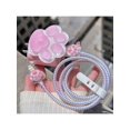 thumbnail image 1 of 4 Pcs/Ensemble Protecteur de Câble de Charge Design Griffe de Chat 3d Rose pour Iphone, 1 of 5